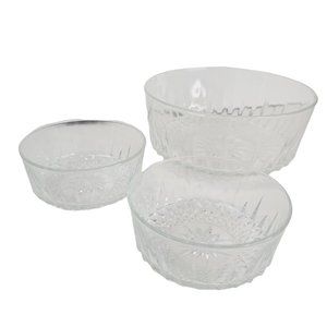 Lot of 3 Cut Crystal Bowls